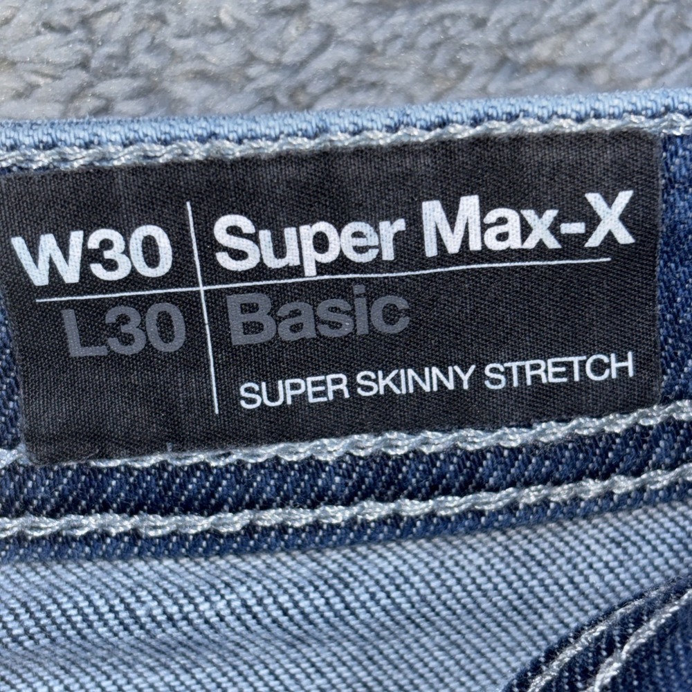 Buffalo David Bitton Super Max-X Basic Super Skinny Jeans, Stretch, Size 30x30 - Picture 4 of 13